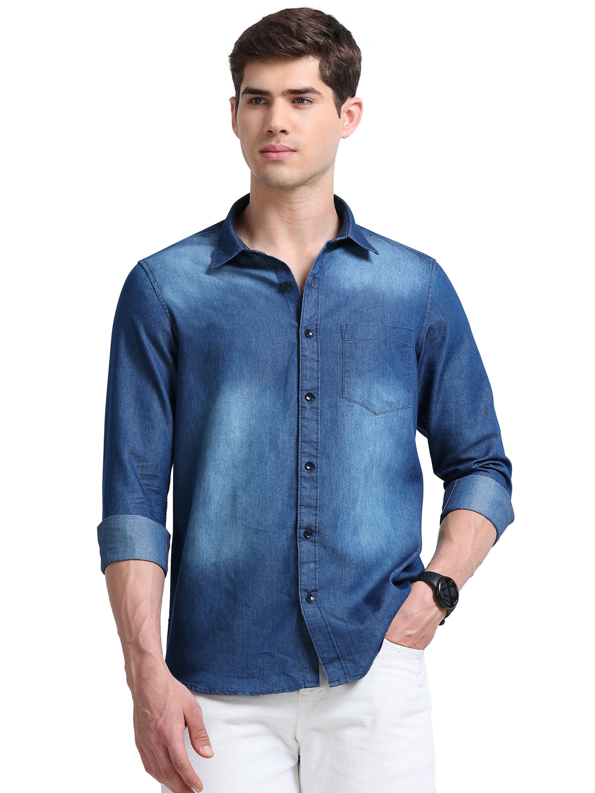 Single Pocket Light Blue