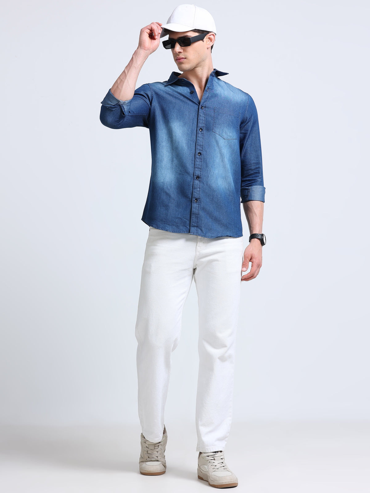 Single Pocket Light Blue
