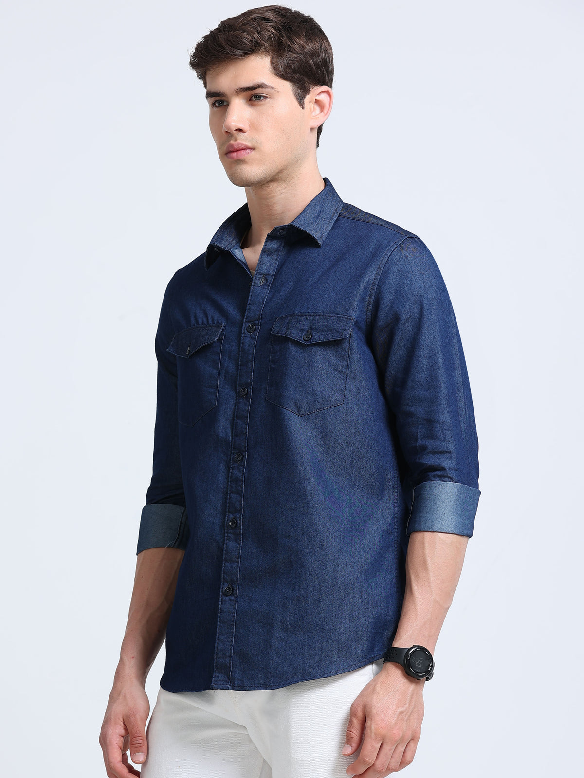 Denim Shirt Dark Blue