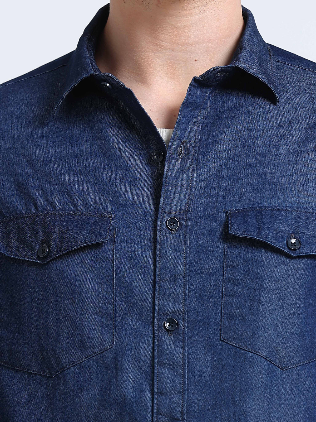 Denim Shirt Dark Blue