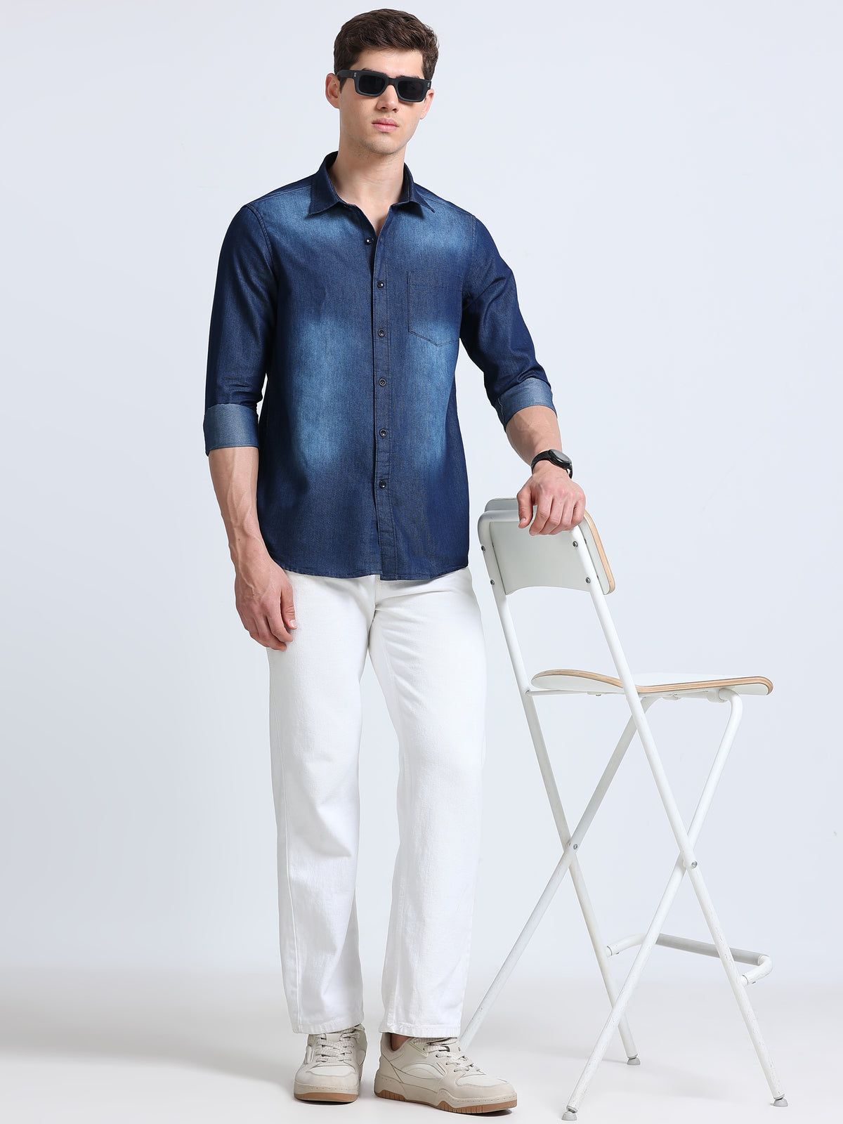 Single Pocket Dark Blue