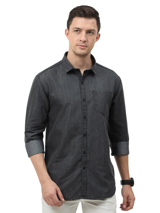 Mens Casual Denim Shirt