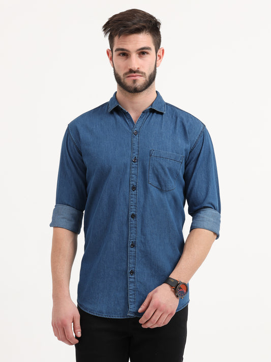 Mens Casual Denim Shirt
